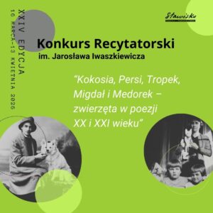 zielony plakat promujący konkurs